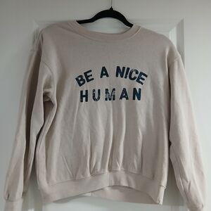 Sub_Urban Riot Beige Sweatshirt with Blue Text